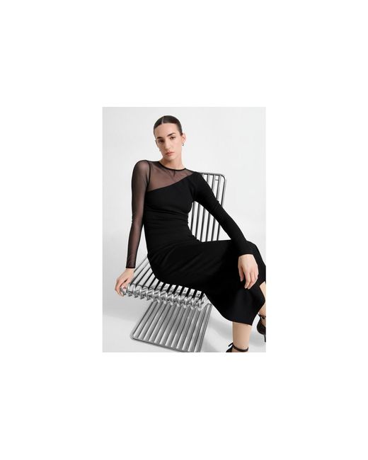 MARCELLA Black Milo Dress