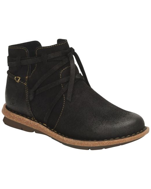 Born Black Tarkiln Round Toe Booties
