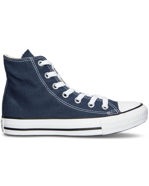 navy blue chuck taylors high tops