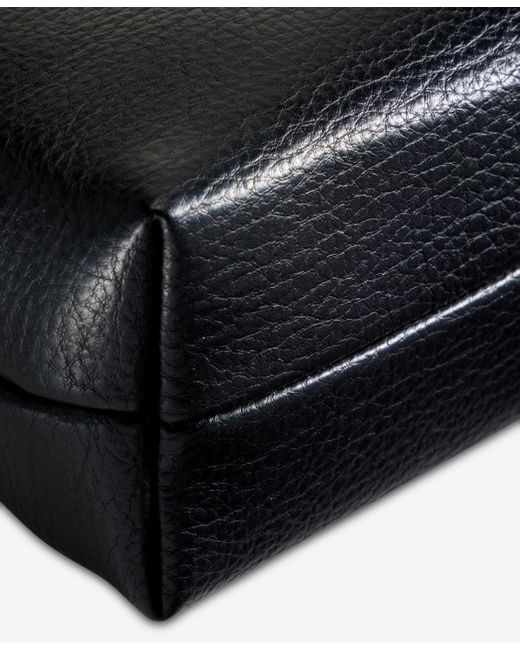 INC International Concepts Black Ajae Flap Sculpt Shoulder Bag