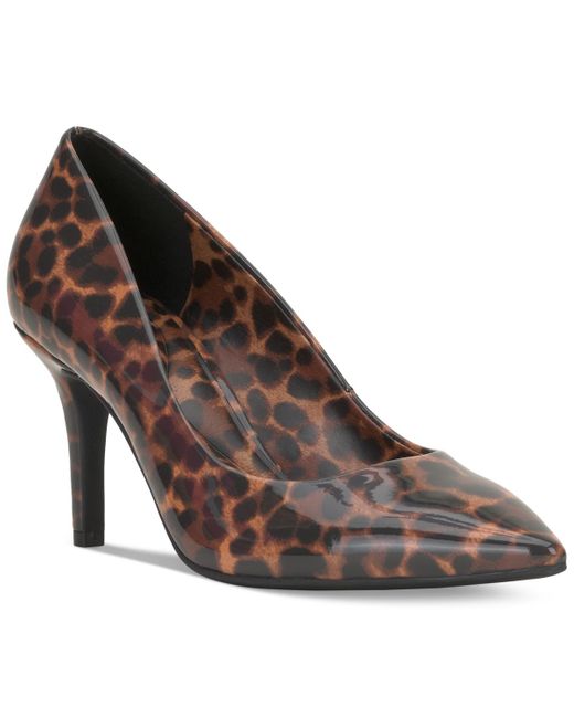 INC International Concepts Brown Zitah Pointed Toe Pumps