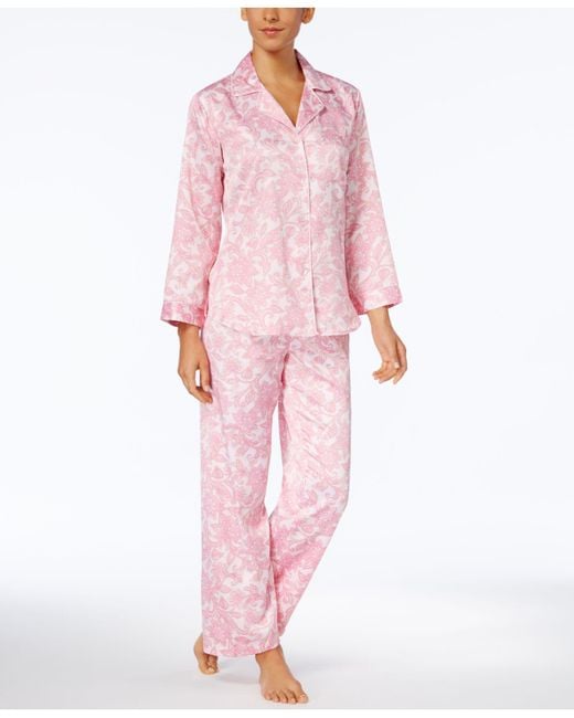 Brushed Back Satin Pajama – Miss Elaine Store