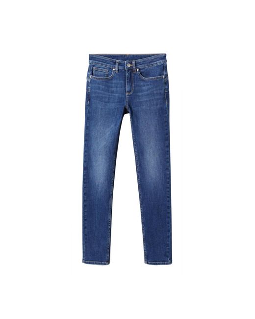 Mango Blue Skinny Push-up Jeans