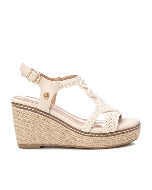 Xti Natural Jute Wedge Sandals By