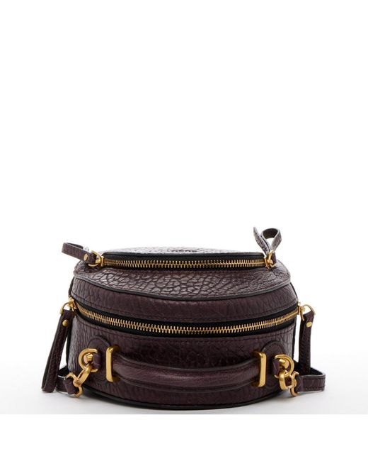 Susu Purple Small Leather Mini Backpack Purse