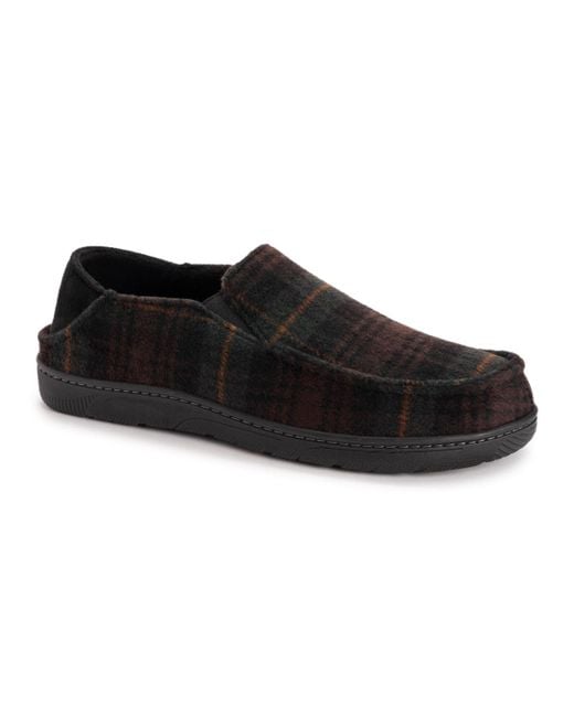 Muk Luks Black Owen Full Fit Slipper for men