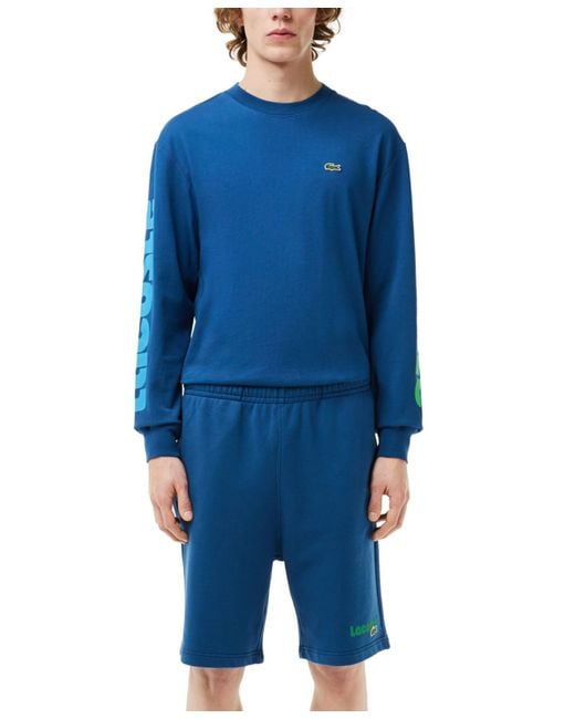 Lacoste Blue Logo Shorts for men