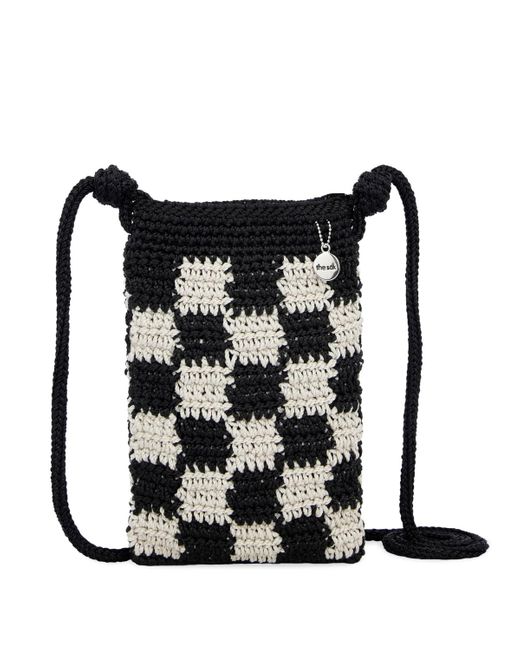 The Sak Black Josie Crochet Mini Crossbody Bag
