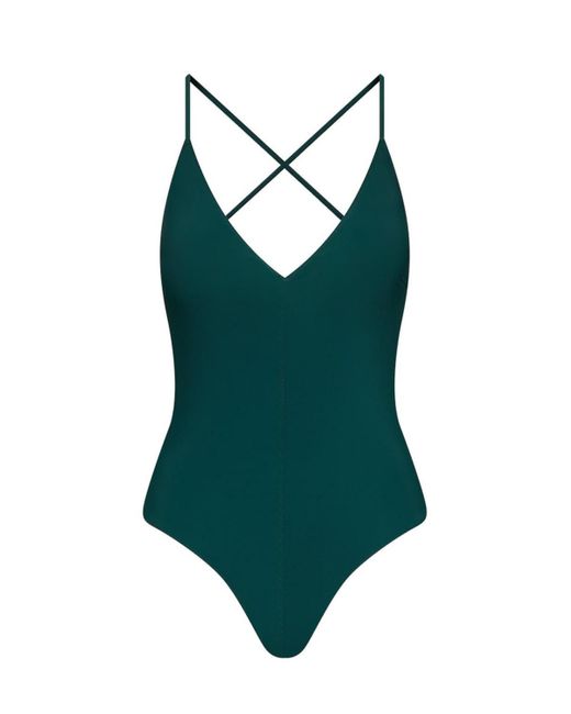 Ansea Yellow The Reversible Tie Back One Piece Swimsuit