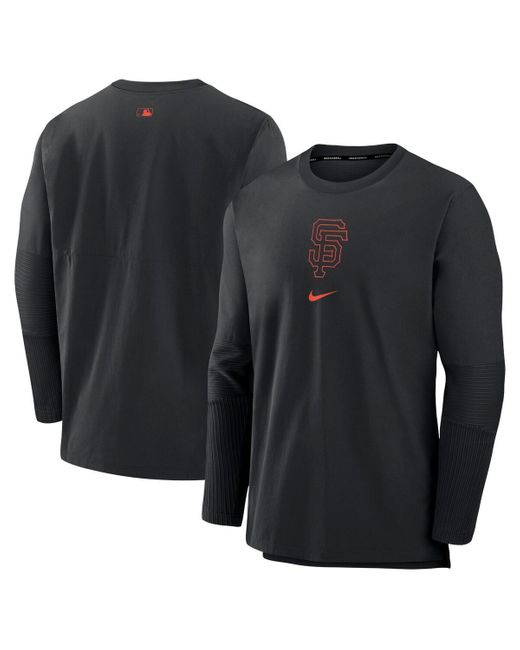 Nike Black San Francisco Giants Authentic Collection Player Performance Pullover Sweatshirt for men