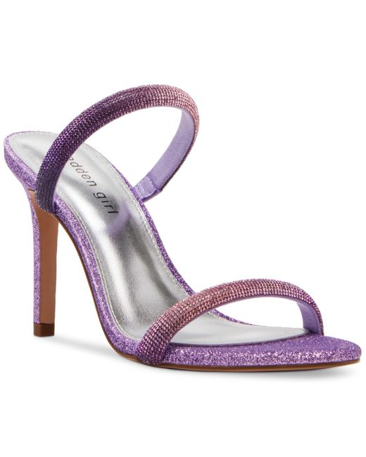 Madden Girl Pink Beauty-r Two Band Stiletto Dress Sandals