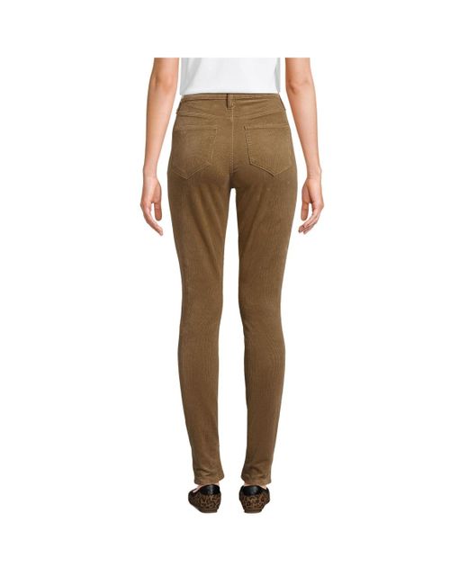 Lands' End Brown Slender High Rise Corduroy Skinny Pants