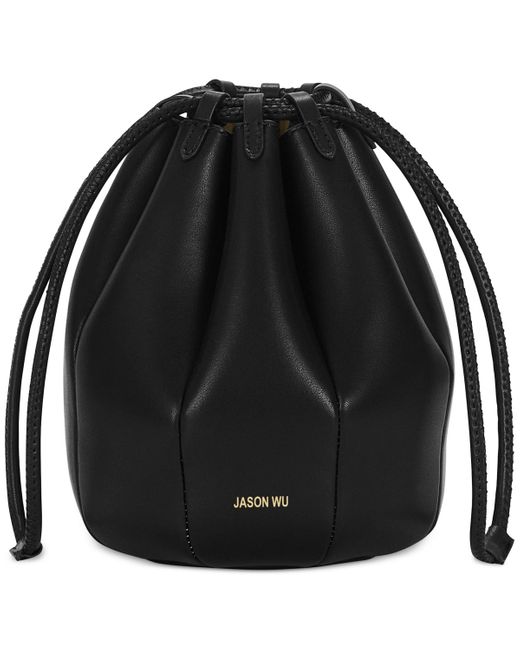Jason Wu Black Tulip Leather Bag