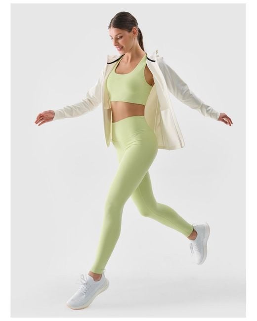 4F White Regular Quick-dry Training Sweatshirt
