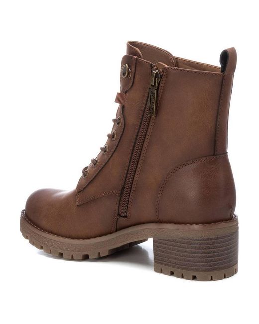 Xti Brown Casual Booties By