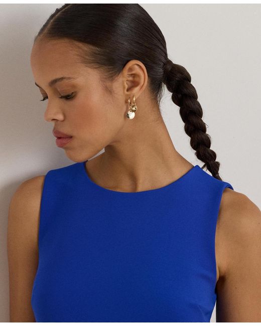 Ralph Lauren Blue Sleeveless Sheath Dress