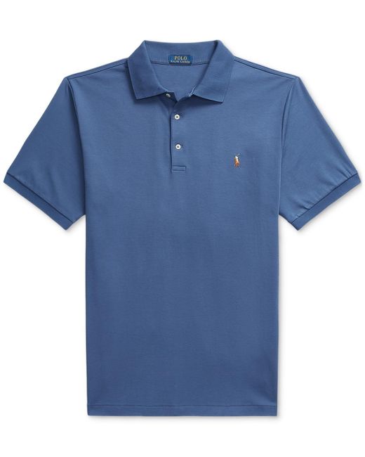 Polo Ralph Lauren Blue Big & Tall Classic Fit Soft Cotton Polo for men