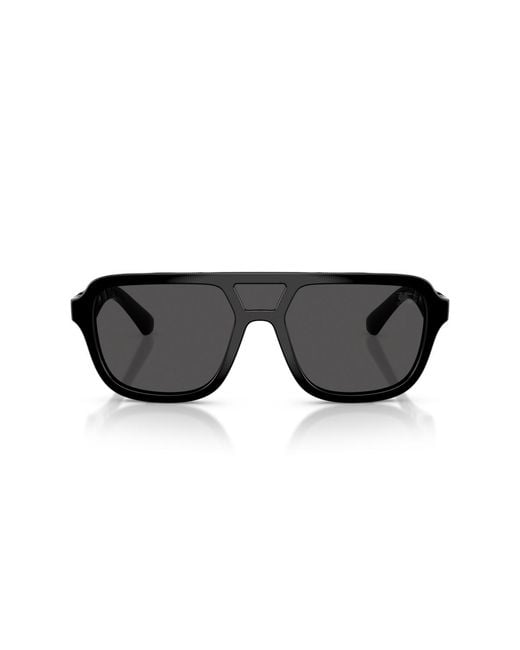 Burberry Black Pilot Sunglasses for men