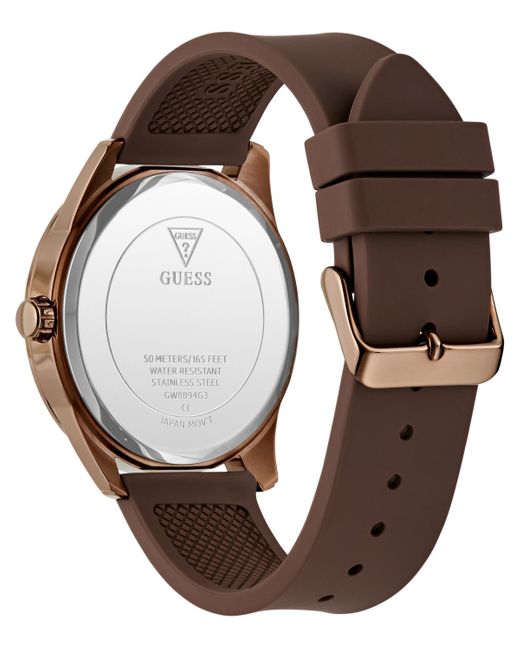 Guess Blue Analog Silicone Strap Watch for men