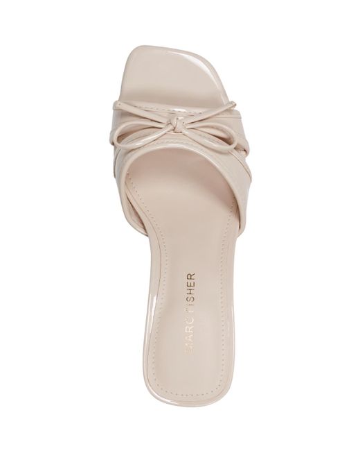 Marc Fisher White Delphy Slip-on Sandals