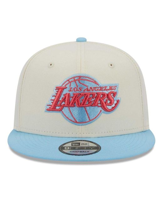 KTZ White, Powder Blue Los Angeles Lakers 2-tone Color Pack 9fifty Snapback  Hat for Men