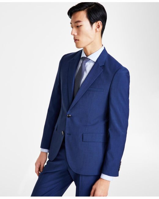 HUGO Blue Boss Modern Fit Superflex Suit Jacket for men