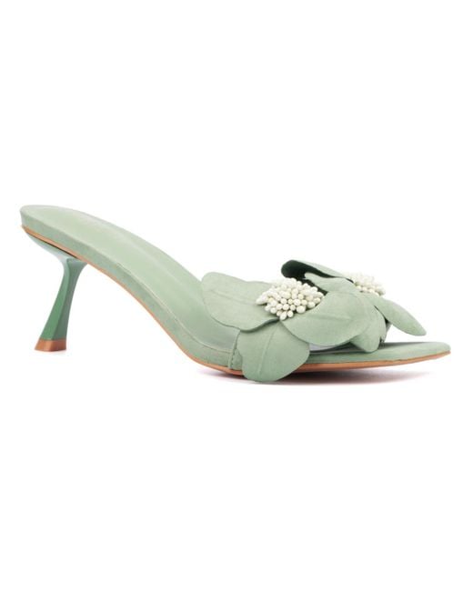 TORGEIS Green Sierra Heel Slide Sandals