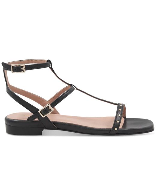 Bruno Magli Metallic Maya Studded Flat Sandals