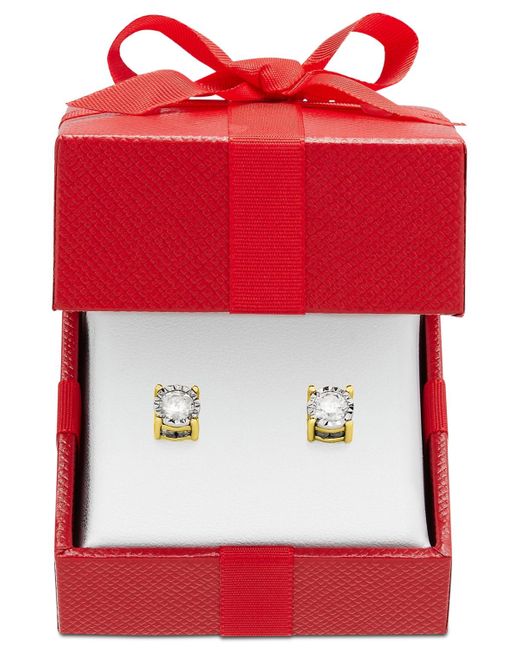Macy's Metallic Trumiracle Diamond Stud Earrings (1 Ct. T.w.