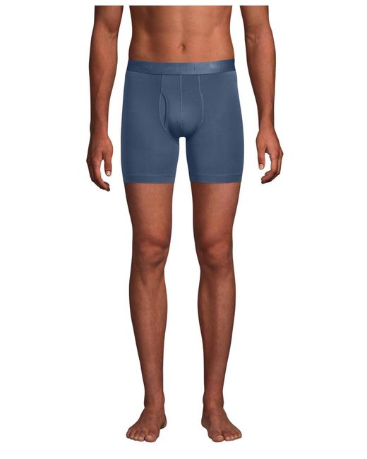 Lands' End Blue Flex Performance Boxer Brief 3 Pack for men