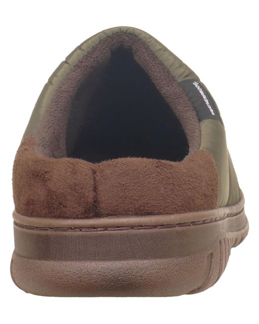 Weatherproof Brown Nylon Puffer Clog for men