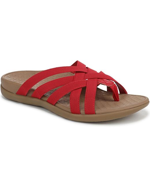 Vionic Red Tia Thong Sandals