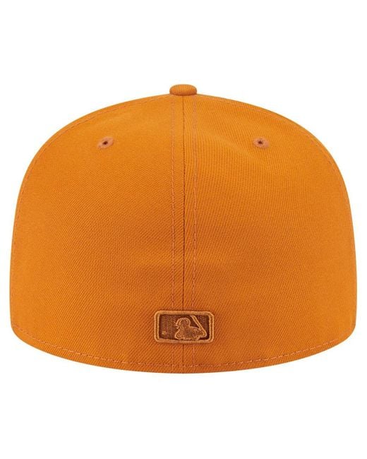 KTZ Orange Chicago Cubs Color Pack A-frame 59fifty Fitted Hat for men