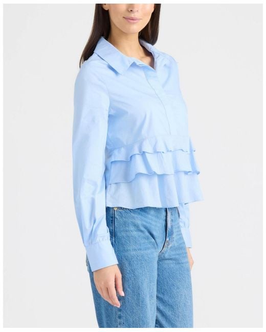 Ellen Tracy Blue Shirt