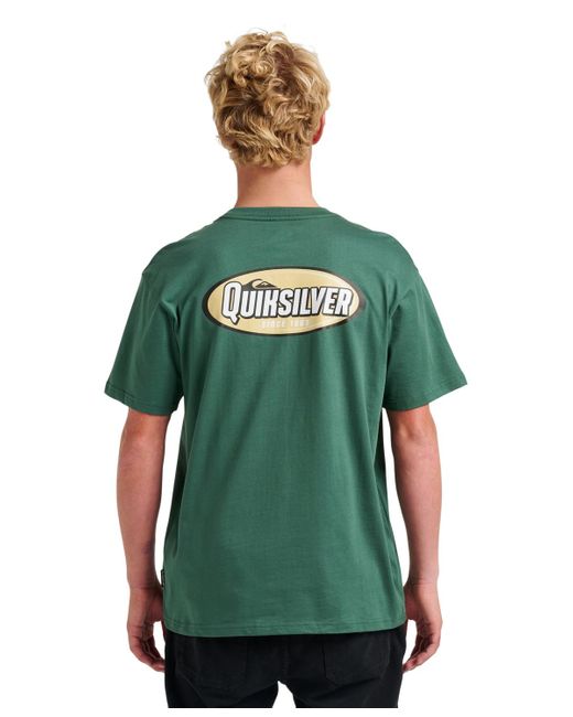 Quiksilver Green Cresent Speed Short Sleeve T-shirt for men