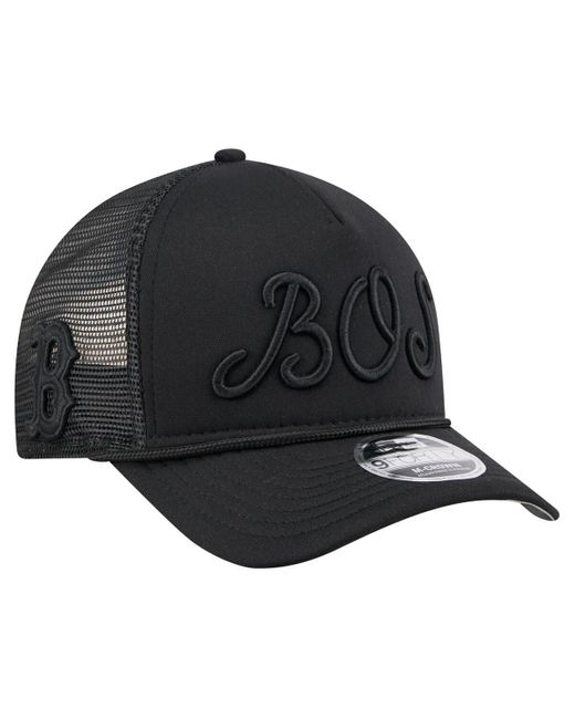KTZ Gray Boston Red Sox City Initial 9forty A-frame M-crown Adjustable Trucker Hat for men