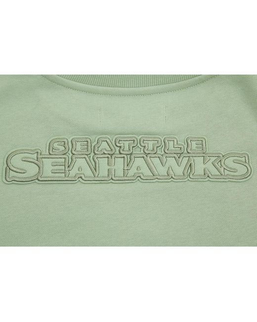 Pro Standard Green Seattle Seahawks Neutral Pullover Sweatshirt
