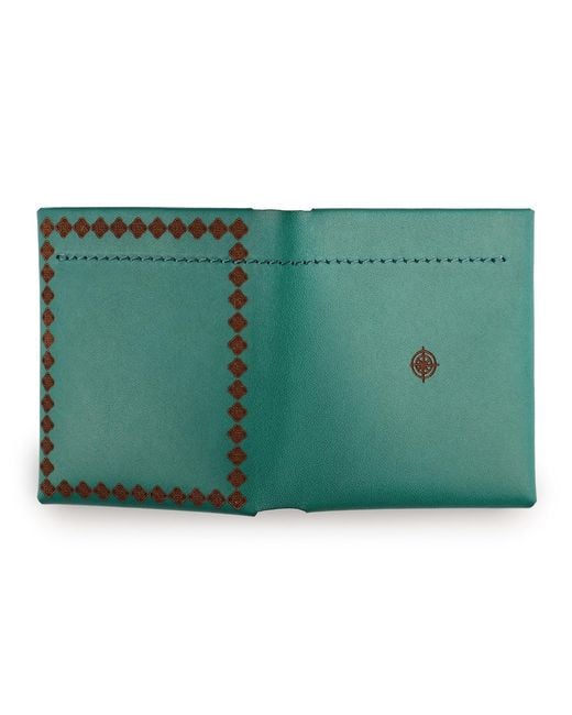 Old Trend Green Celosia Bifold Wallet