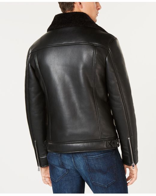 macys leather jacket