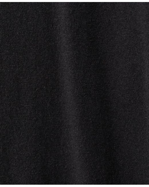Mango Black Wool-blend Round-neck Sweater
