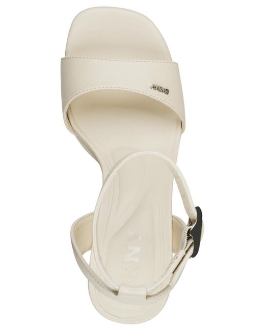 DKNY Metallic Scotia Platform Sandals