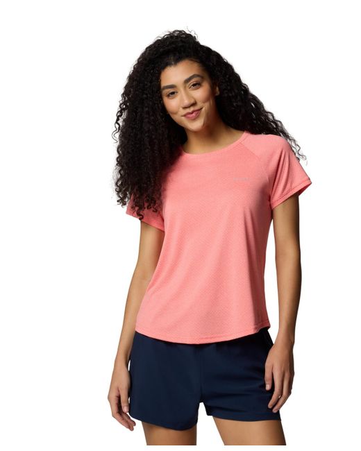 Columbia Red Plus Size Bogata Bay Short-sleeve T-shirt
