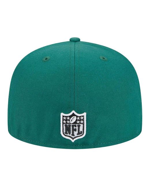 KTZ Green New York Jets Script Sided 59fifty Fitted Hat for men