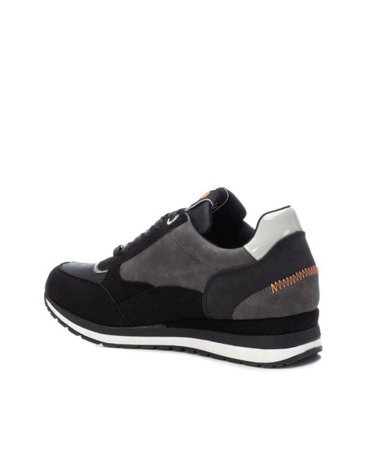 Xti Black Suede Sneakers By