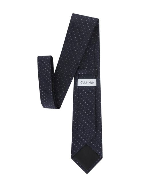Calvin Klein Blue Faustine Dot Classic Tie for men