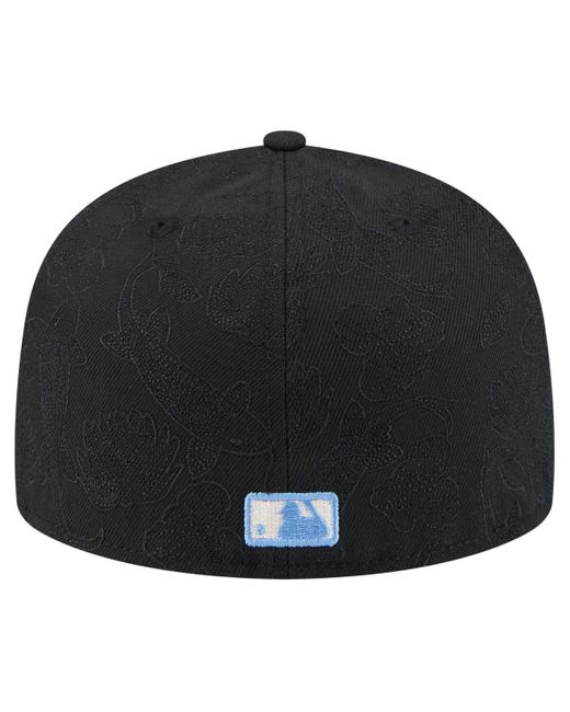 KTZ Black Philadelphia Phillies Tonal Koi 59fifty Fitted Hat for men