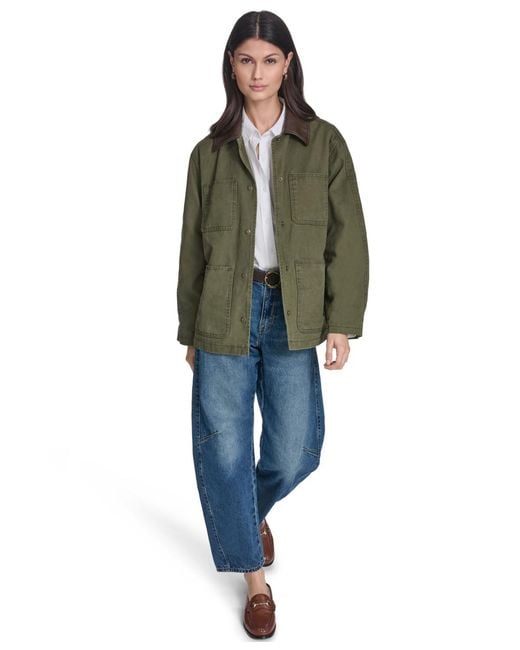 Levi's Green Laydown Collar Jacket