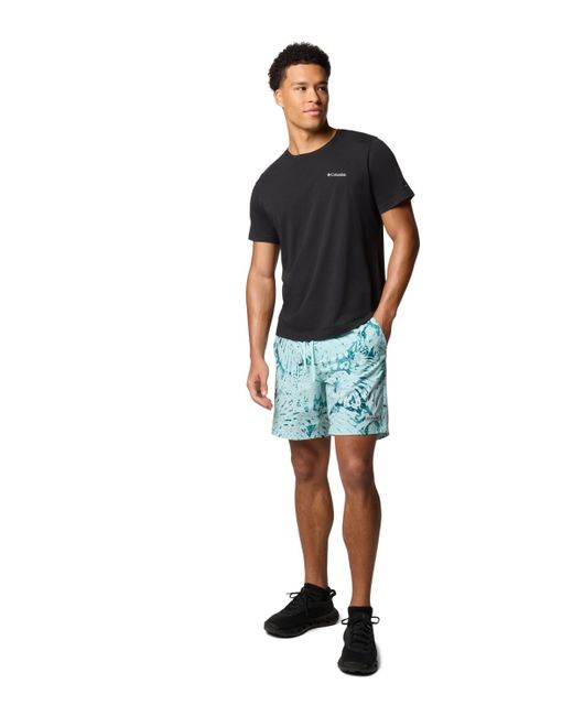 Columbia Blue Summertide Stretch Printed Shorts for men