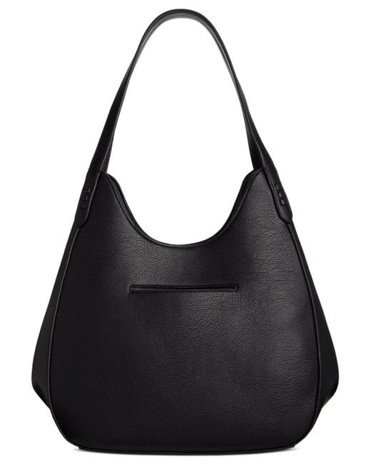 Style & Co. Black Whip-stitch Soft 4-poster Tote