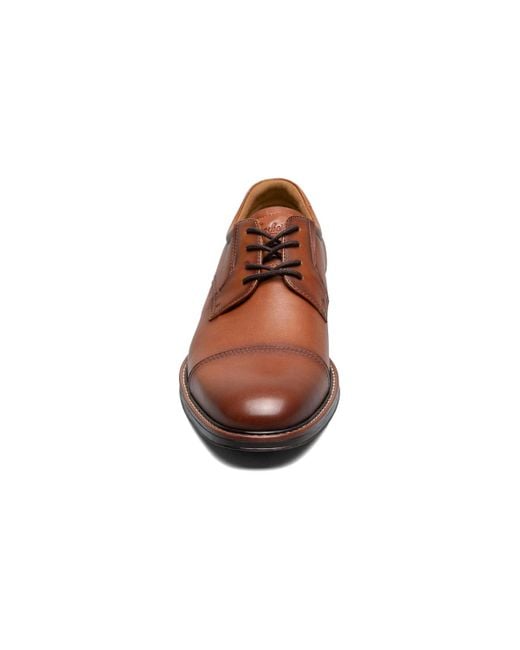 Florsheim Brown Traveler Cap Toe Oxford for men